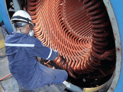 Mantenimiento preventivo turbogenerador, detección de fuga de corriente, aislamiento degradado y plan de reemplazo de aislamiento | Preventive maintenance turbogenerator in a sugar mill: current leakage detection, degraded insulation, and insulation replacement plan